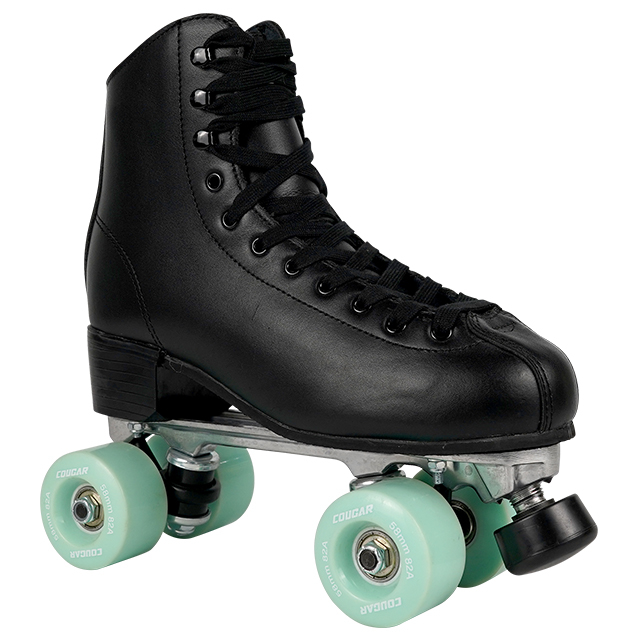 MR002 Classic Black Quad Roller Skates for Adult