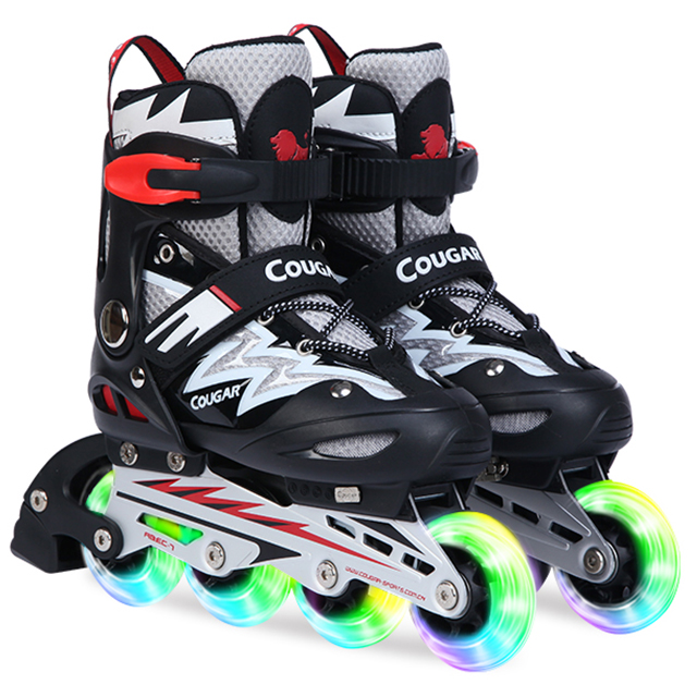 MZS835L-QS Flashing roller inline skates for kids